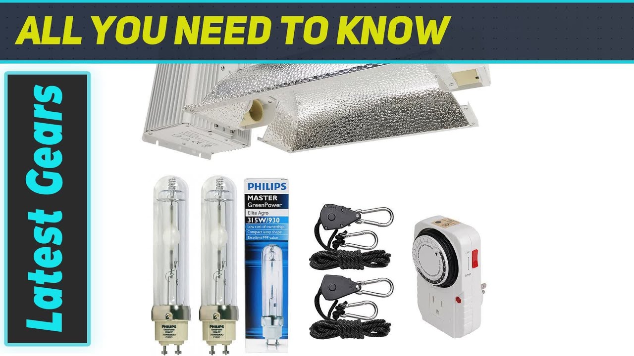 Hydro Crunch 630W Ceramic Metal Halide Grow Light System with Philips Lamps