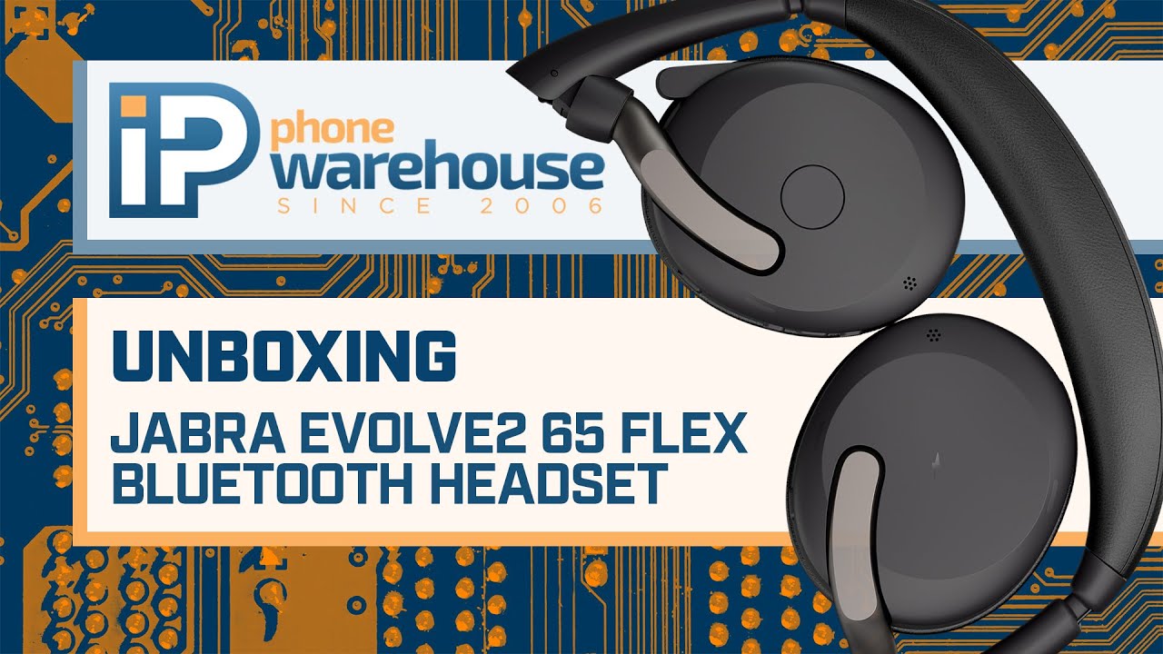 Jabra Evolve2 65 Flex UNBOXING | Bluetooth Headset IP Warehouse YouTube - Phone