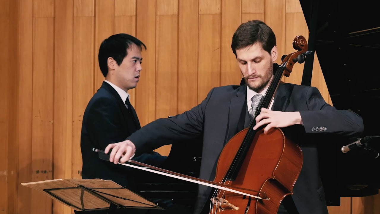 Frank Huang and Cole Tutino play Rachmaninov Cello Sonata in G Minor, 1st movement