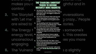 The 'Charisma Shortcut' Tricks to Become Instantly More Magnetic #ad (Verify Info)