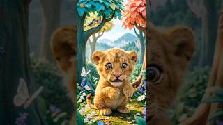 The Brave Small Lion 🦁 | #shorts #ytshorts