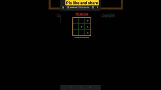 Tic Tac Toe in JavaScript | #shorts
