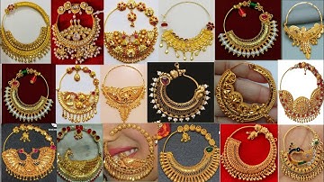 300+ Gold Nath Design Ideas | Latest Gold Bridal Nose Ring/Bridal Nath Design/Gold Nose Ring Designs