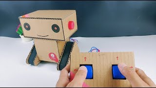 How to make a (tank) remote control robot with cardboard