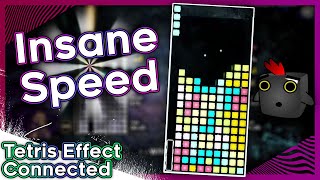 Insane Speed in TETRIS Effect: Connected - 133 Drops/Minute Zone Battle