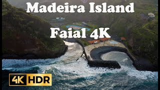 Faial | Casa de chá Faial | Pista Patinagem | Karting | Faial l air view | 4K | Madeira Island | DJI