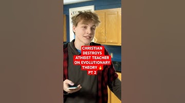 Christian Student COOKS Atheist Teacher on EVOLUTIONARY THEORY 🔥 PT. 2 #youtubeshorts #shorts