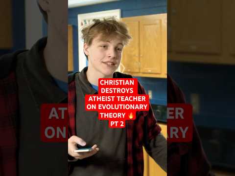 Christian Student COOKS Atheist Teacher on EVOLUTIONARY THEORY 🔥 PT. 2 #youtubeshorts #shorts