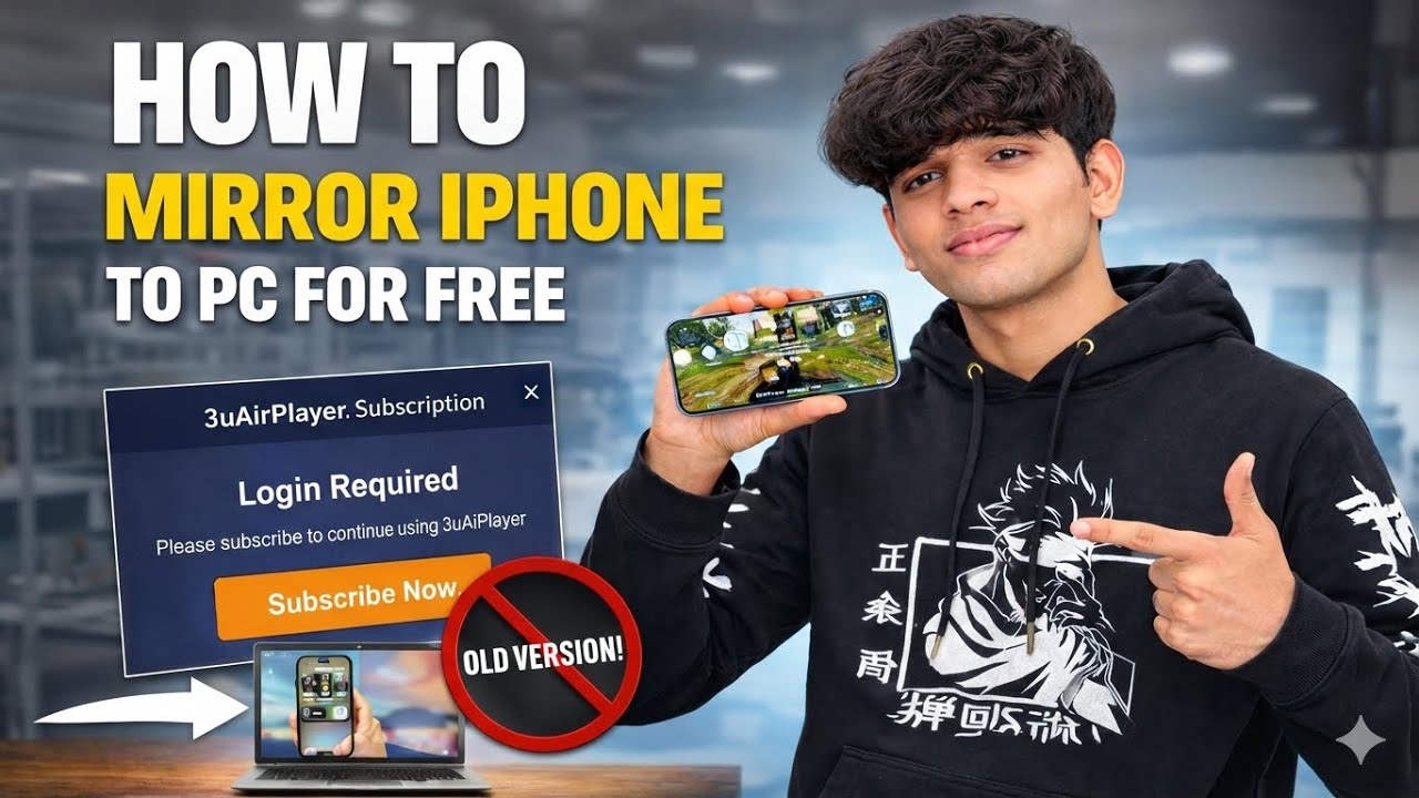 How To Do iPhone to PC Screen Mirroring with 3uAirPlayer For Free - YouTube