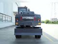 HYUNDAI HW80G 8-ton wheel excavator, powerful fuel-efficient, flexible fast transit.