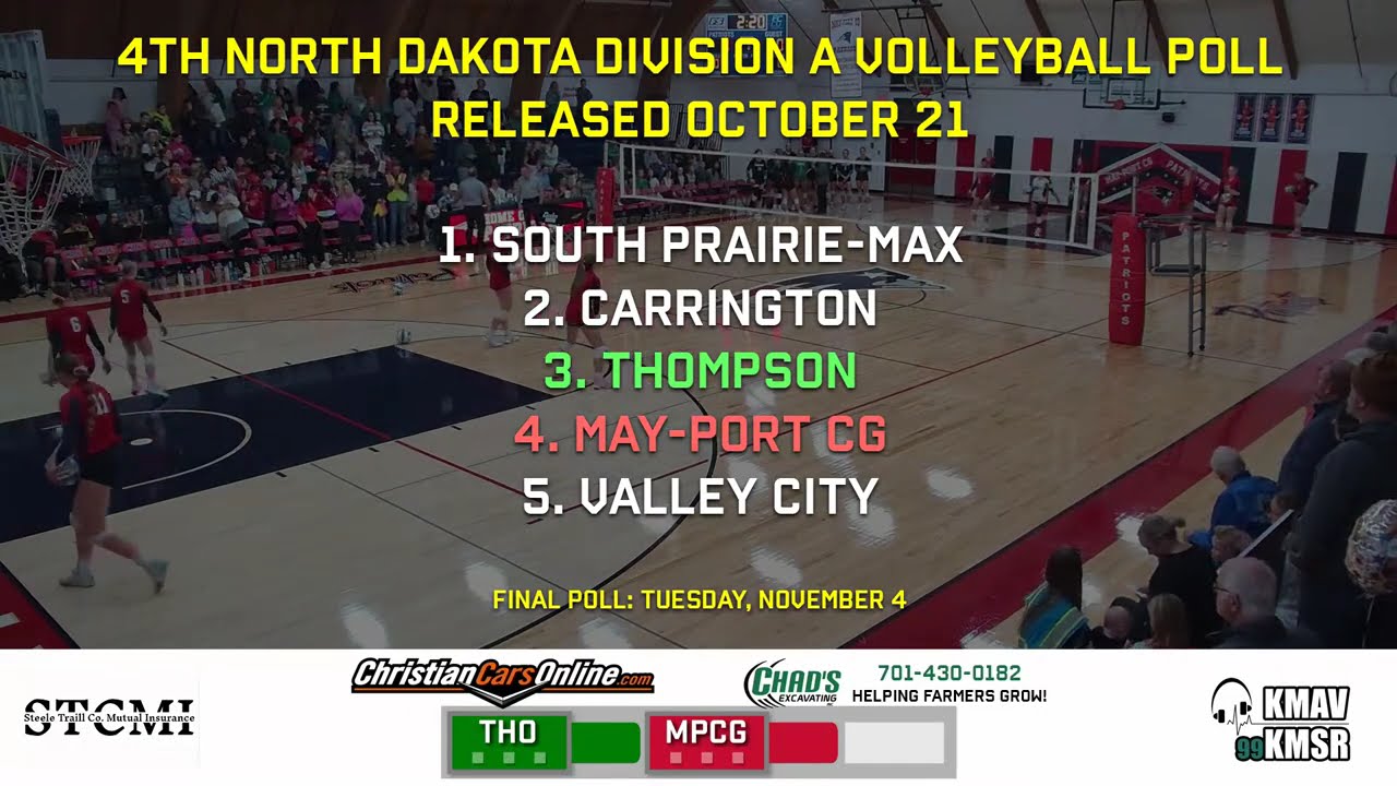 Oct 30, 2025 - Thompson at MPCG - Varsity Volleyball