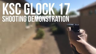 KSC GLOCK 17 SHOOTING DEMONSTRATION