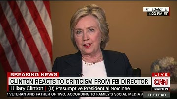 Clinton Refuses To Accept FBI Conclusion Of 110 Classified Emails On Her Server