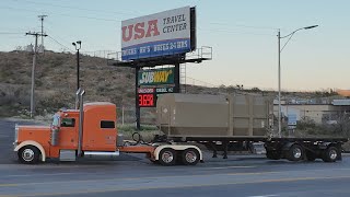 Truck Drivers of Trucks USA, high desert Highway 93 Arizona, Truck Spotting USA