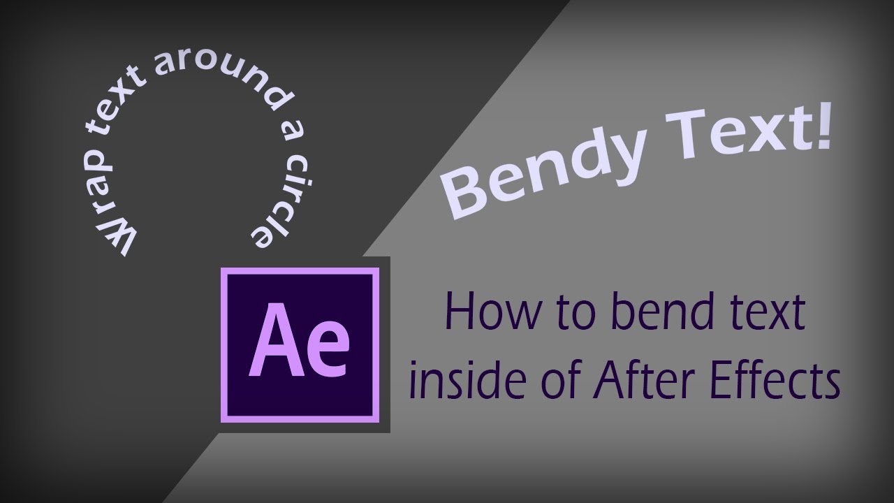 How To Bend Text In After Effects | After Effects Tutorial