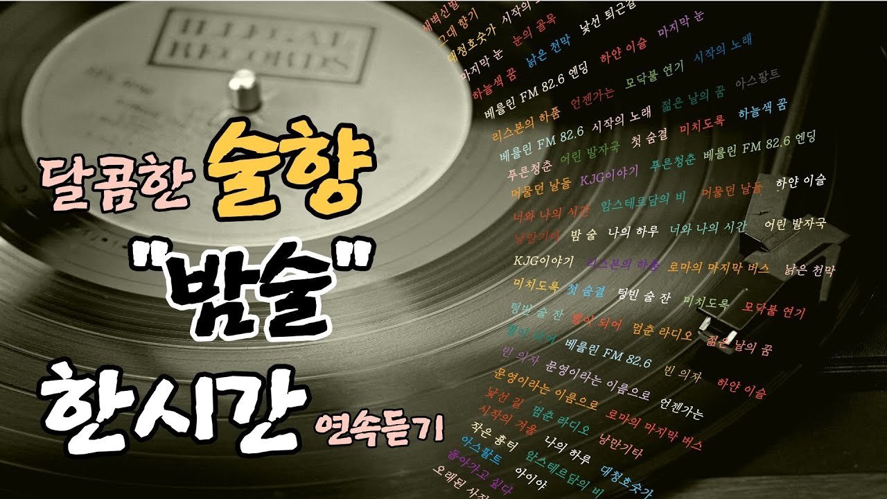 [K-pop] 🍶 밤술 | 혼자 마시는 밤, 감성 발라드 1시간 연속듣기