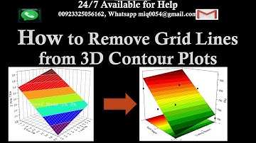 How to Remove Grid Lines from 3D Contour Surfaces in Origin PRO Software