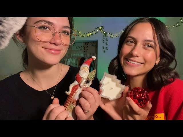 ASMR | Christmas triggers with my sister!! 🎄🍫