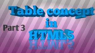 Attributes of tr, th and td tags | 11th IT Topic 3 Guide