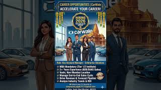 CarWale Recruitment 2026 | Key Account Manager - Enterprise Solutions (Navi Mumbai)