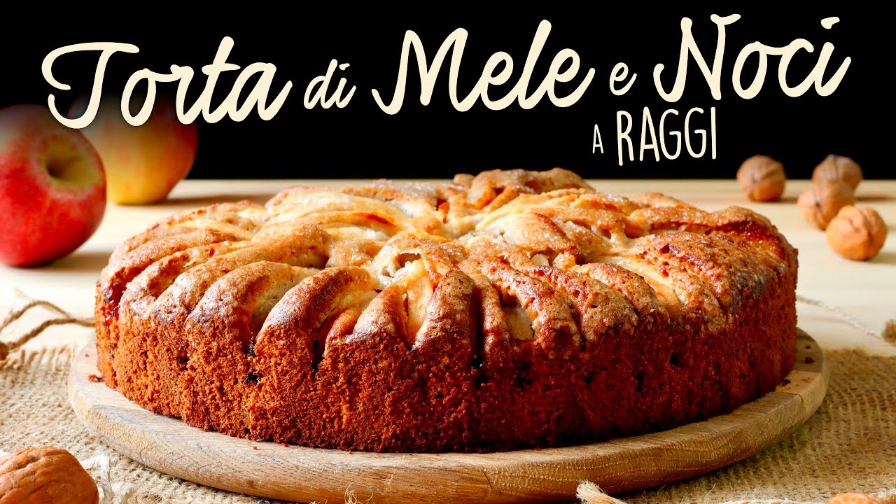 TORTA DI MELE E NOCI A RAGGI Ricetta Facile - Buon'Idea