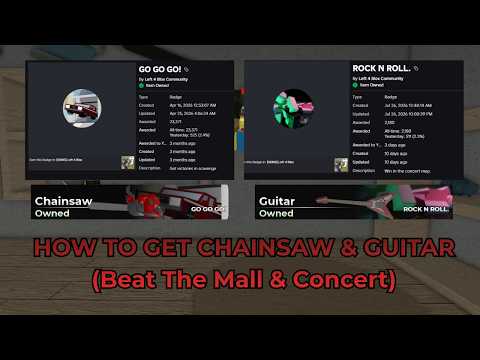 How to unlock Chainsaw & Guitar | Left 4 Blox