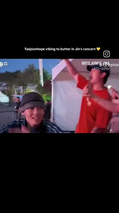BTS is vibing on Butter at Jins concert