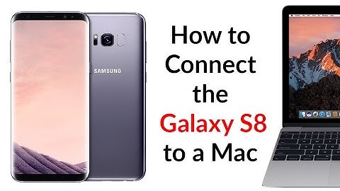 How To Connect The Galaxy S8 To a Macbook or iMac - YouTube Tech Guy