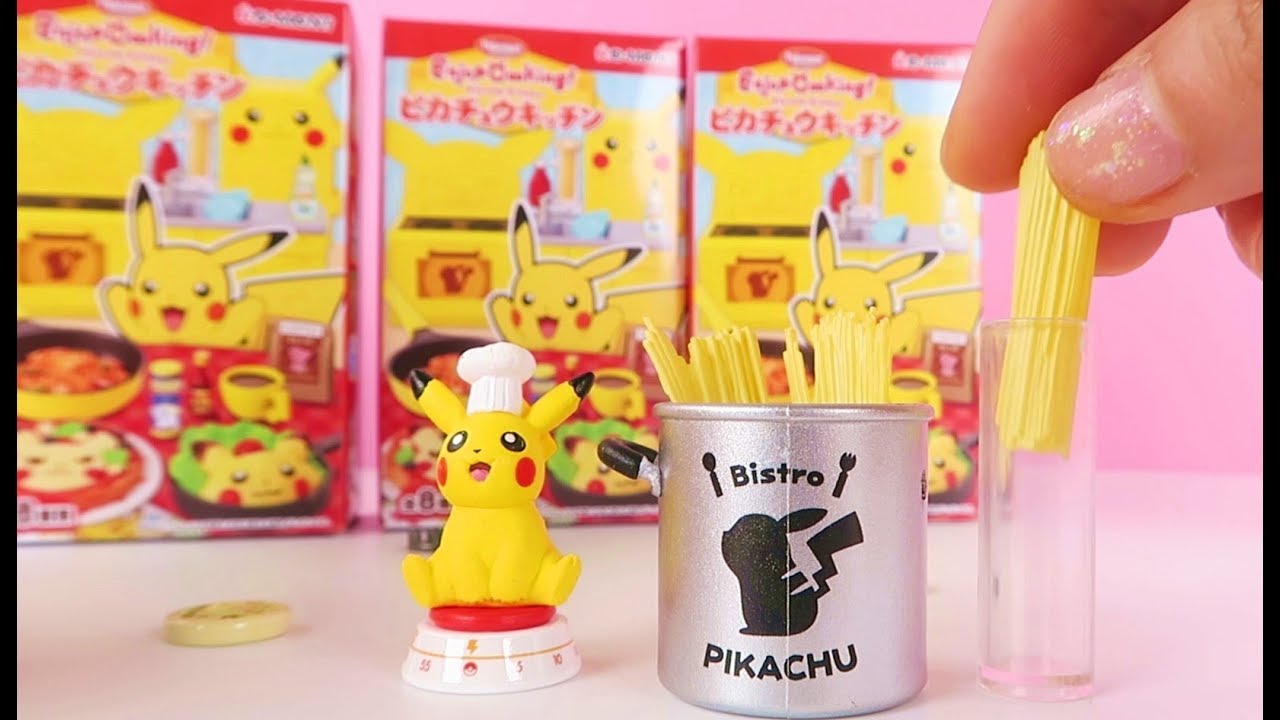 ピカチュウキッチンリーメントのおもちゃで料理ショー開封！子供向け Rement miniature Pikachu kitchen
