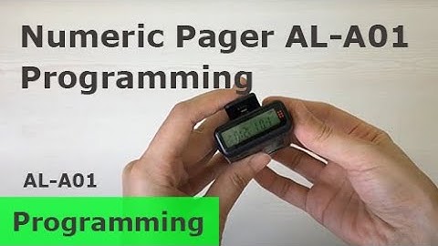 【Programming】Numeric Pager【AL-A01】【Gold Apollo 金阿波羅】