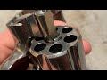 Removing cylinder burn rings from stainless colt python w birchwood casey lead removing cloth