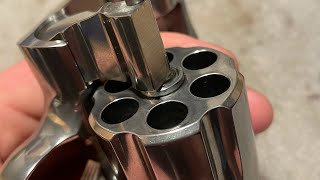 Removing Cylinder Burn Rings from Stainless Colt Python w/ Birchwood Casey Lead Removing Cloth