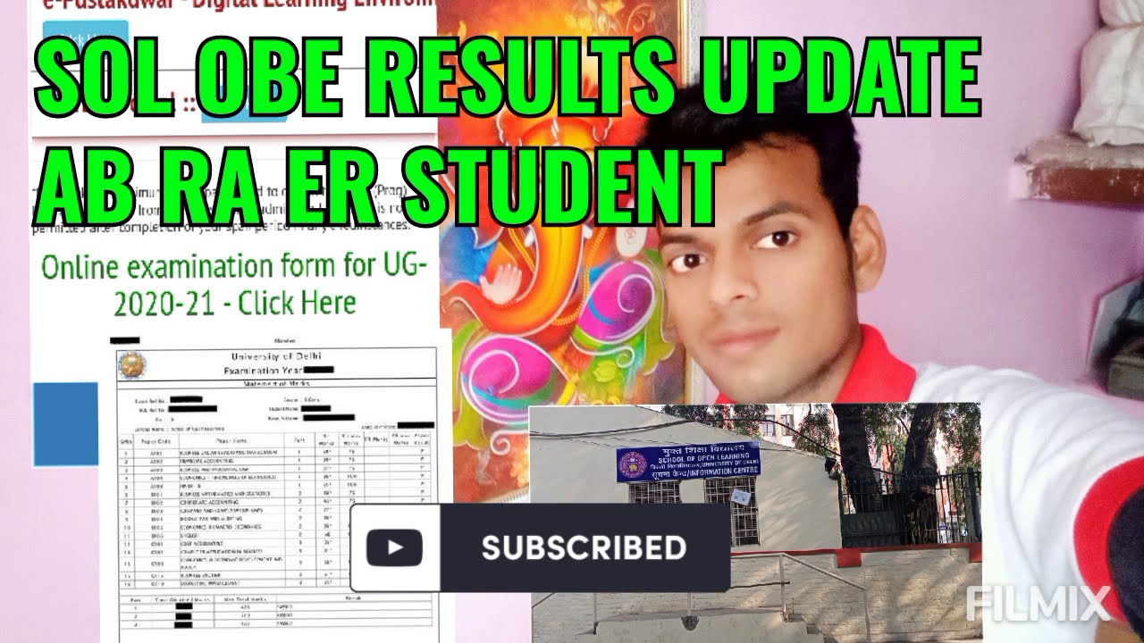 DU SOL OBE RESULTS EX STUDENT DECLARED  | SOL FAKE VIDEO STOP | Big Update SOL OBE RESULTS Declared