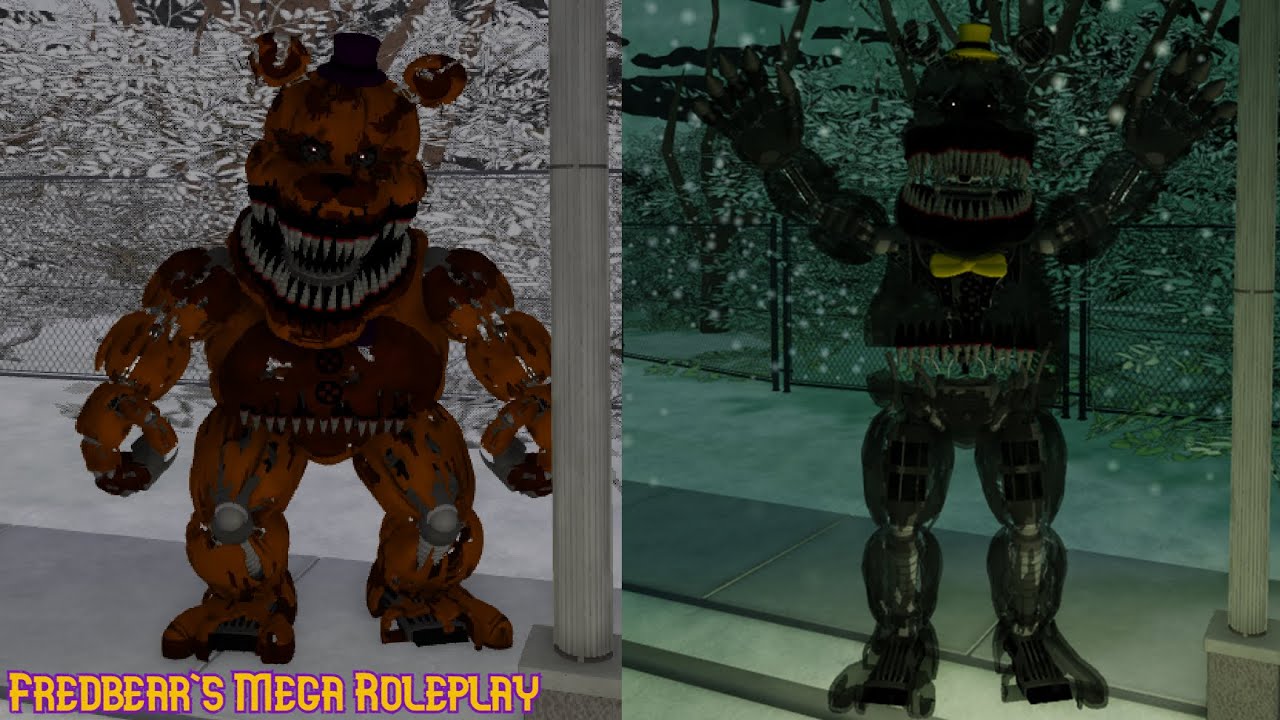 Fmr Springtrap Nightmare + Nightmare Fredbear Showcase | Fredbear's Mega Roleplay ...