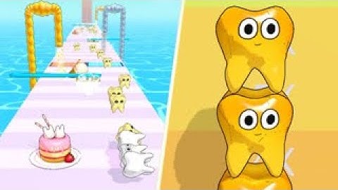 🍎MAX LEVEL in Teeth Stack 3D! | best free online games