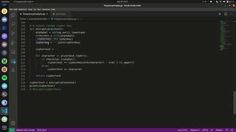 Frequency Analysis in Python | The Code Book