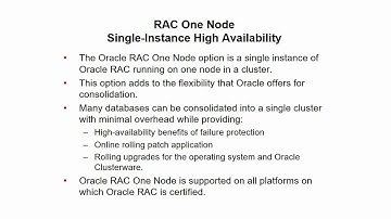 RAC One Node
