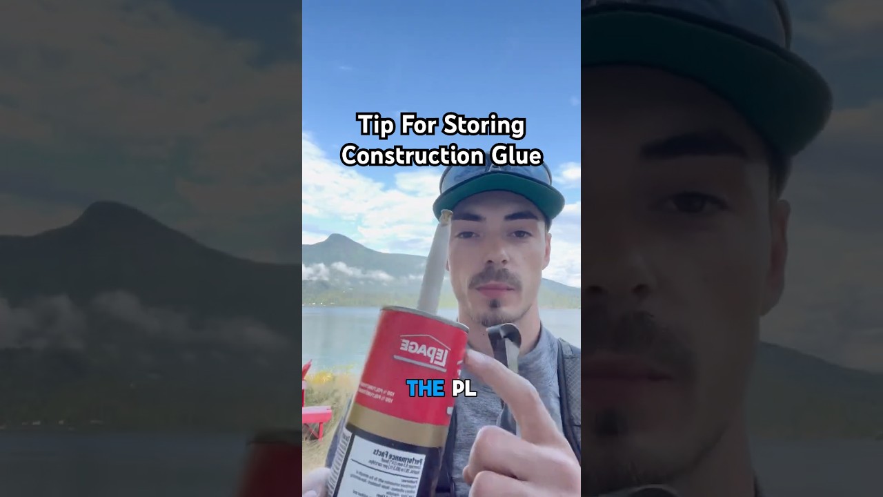 Tip For Storing Construction Glue💡 