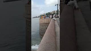 The sound of waves and this place. Unusually nostalgic.  gatewayofindia mumbai sea India