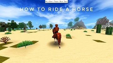 How to ride a horse  Mini block craft 3D