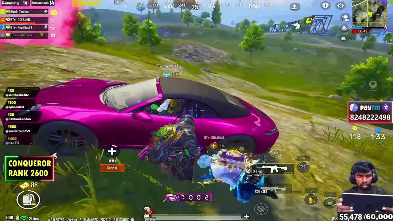 Rs 1000 Team Kill Challenge with CD Mission 