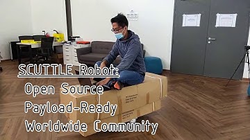 "Muscle SCUTTLE" demo - Billet aluminum mobile robot & 200kg payload