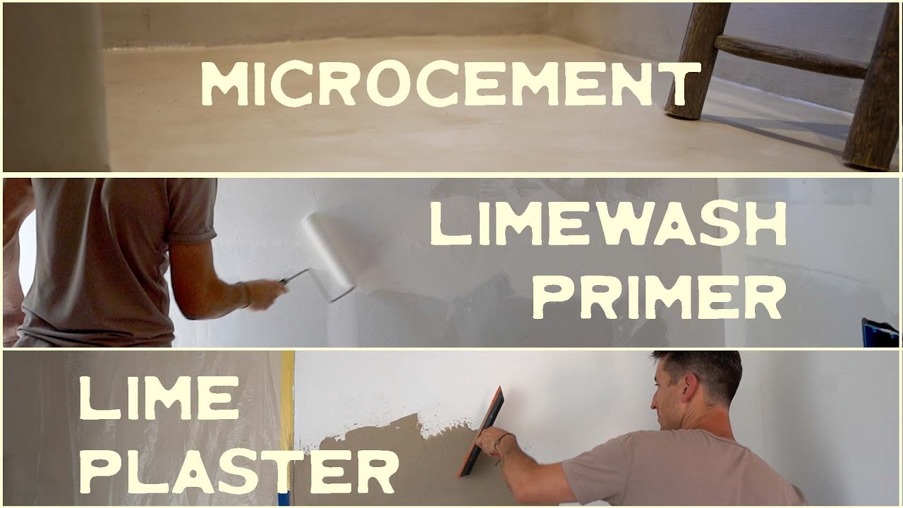 Limewash Primer, Microcement & Lime Plaster Bathroom YouTube