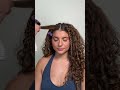 BRAIDED HALF UP HALF DOWN CURLY HAIRSTYLE IDEA FOR THE SUMMER ☀️