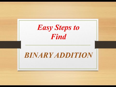 Binary Addition - YouTube