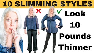 How To INSTANTLY Look Slimmer! 10 Style Tricks 