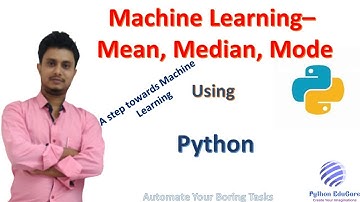Get Mean Median and Mode of a series || Machine Learning || Data Science || Python