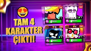 YEY! 4 KARAKTER ÇIKTI!! 🤩 Brawl Stars Babiçark