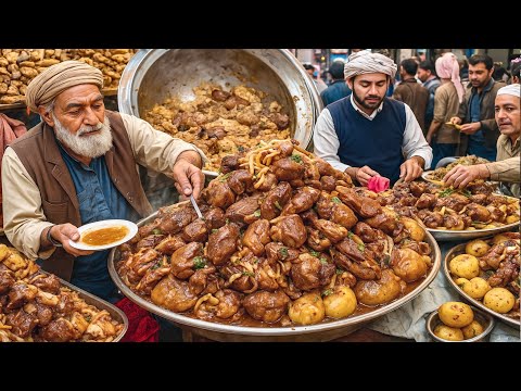 فيديو Giant Kabuli Pulao Recipe | Afghan Street Food in Pakistan | Traditional Pulao Cooking