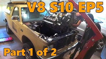 V8 S10 Chevy 350 Engine Teardown (Ep.5, Part 1 of 2)